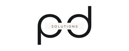 White and Black Simple Photography Initials Logo